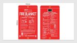 Fire blanket front and back